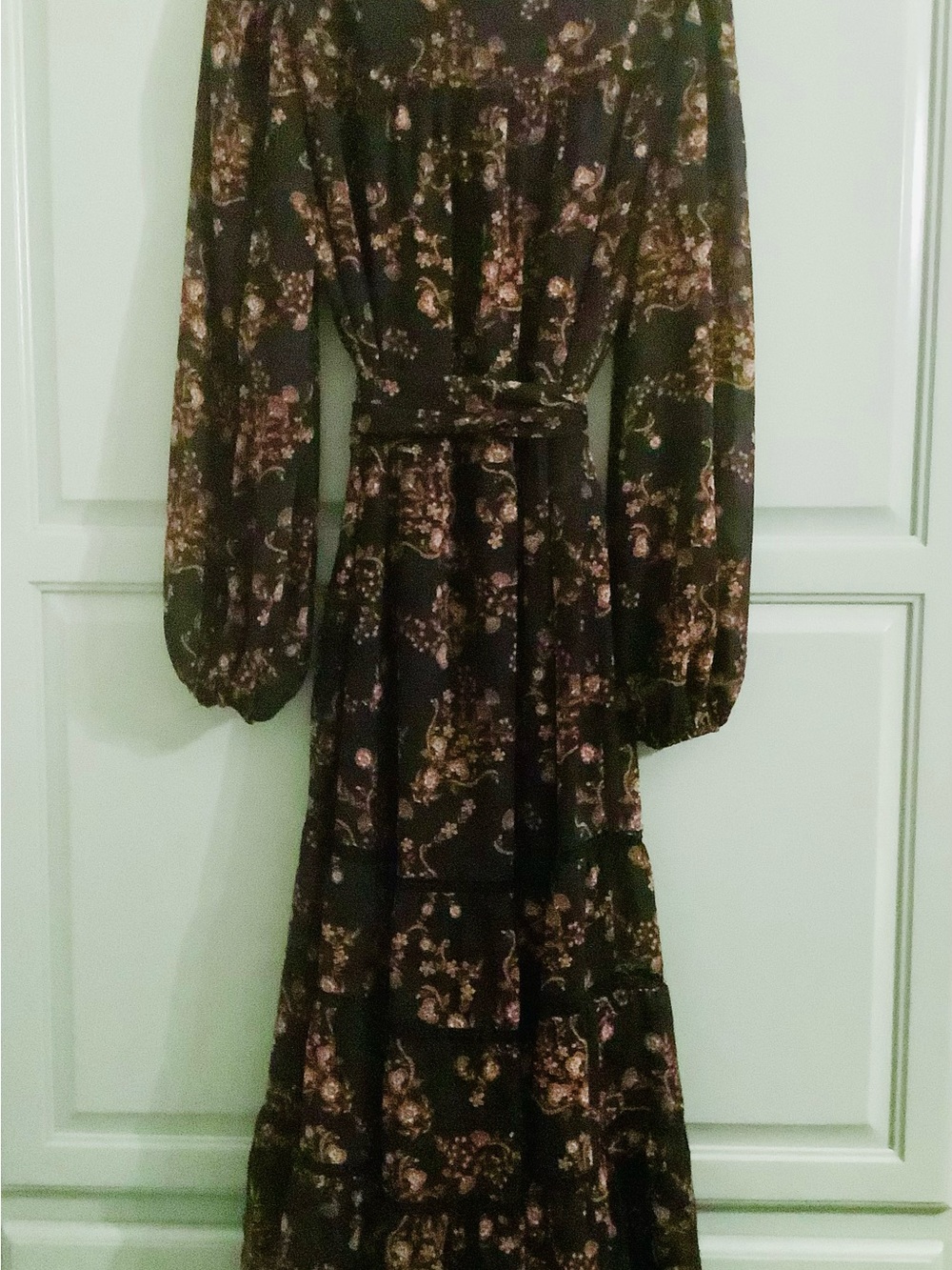 Ever New Dress, Floral Print, Fringe Sash Belt - Picture 8 of 13